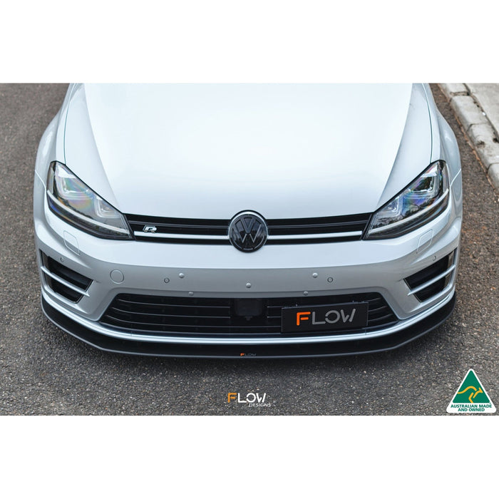 Flow Designs Chassis Mounted Front Lip Splitter V3 VW MK7 Golf R